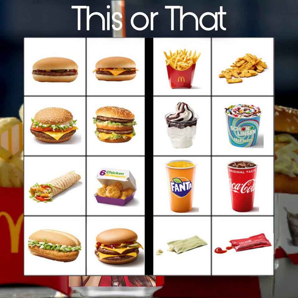 Template Bingo Instagram Makanan dan Minuman