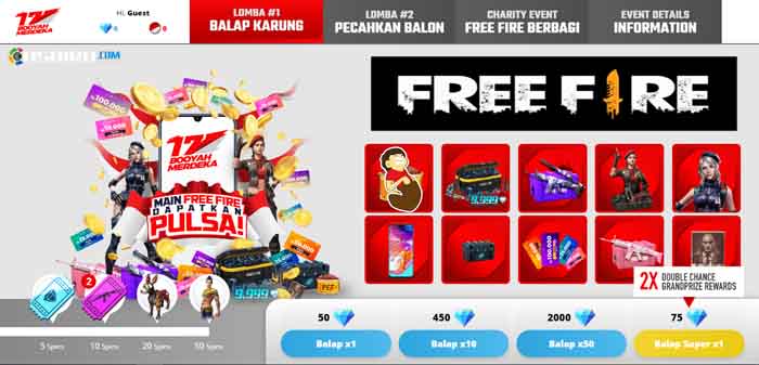 Event FF 17 Agustus 2020 Spin Booyah Merdeka, Klaim Hadiah Gratis!