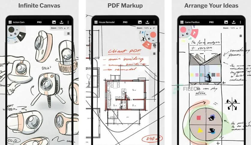 Aplikasi menggambar di android concepts sketch design illustrate